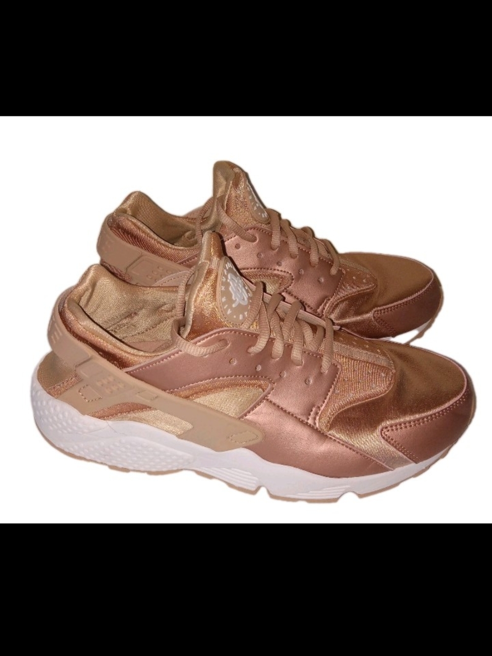 Nike Air Haurache Rose Gold Sneakers 10 - Picture 3 of 14